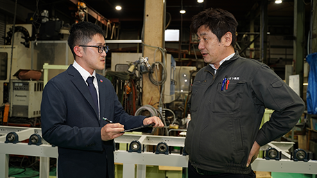 企業面談の様子